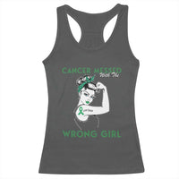 Liver Cancer Warrior Unbreakable Gift Racerback Tank Top Cancer Messed With The Wrong Girl