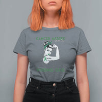 Liver Cancer Warrior Unbreakable Gift T Shirt For Women Cancer Messed With The Wrong Girl