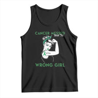 Liver Cancer Warrior Unbreakable Gift Tank Top Cancer Messed With The Wrong Girl