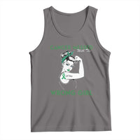 Liver Cancer Warrior Unbreakable Gift Tank Top Cancer Messed With The Wrong Girl
