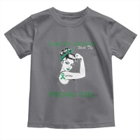 Liver Cancer Warrior Unbreakable Gift Toddler T Shirt Cancer Messed With The Wrong Girl