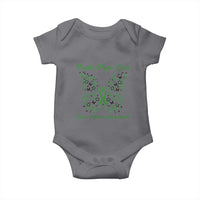 Faith Hope Love Liver Cancer Awareness Baby Onesie Butterfly Ribbon Floral Gift
