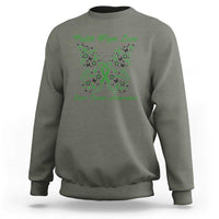 Faith Hope Love Liver Cancer Awareness Sweatshirt Butterfly Ribbon Floral Gift