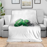 Liver Cancer Support Gift Throw Blanket October Tackle Cancer Football
