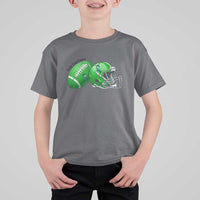 Liver Cancer Support Gift T Shirt For Kid October Tackle Cancer Football