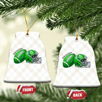 Liver Cancer Support Gift Ceramic Ornament October Tackle Cancer Football