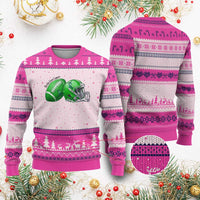 Liver Cancer Support Gift Ugly Christmas Sweater October Tackle Cancer Football
