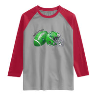 Liver Cancer Support Gift Raglan Shirt October Tackle Cancer Football