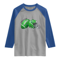 Liver Cancer Support Gift Raglan Shirt October Tackle Cancer Football