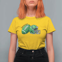 Liver Cancer Support Gift T Shirt For Women October Tackle Cancer Football