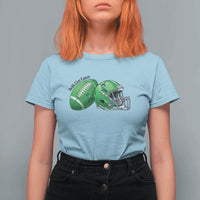 Liver Cancer Support Gift T Shirt For Women October Tackle Cancer Football