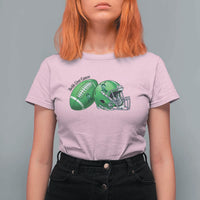 Liver Cancer Support Gift T Shirt For Women October Tackle Cancer Football