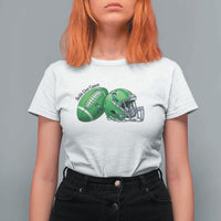 Liver Cancer Support Gift T Shirt For Women October Tackle Cancer Football