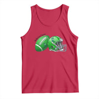 Liver Cancer Support Gift Tank Top October Tackle Cancer Football