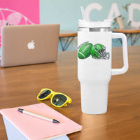 Liver Cancer Support Gift Tumbler With Handle October Tackle Cancer Football