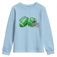 Liver Cancer Support Gift Youth Sweatshirt October Tackle Cancer Football