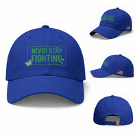 Liver Cancer Warrior Baseball Cap Never Stop Fighting Support Gift