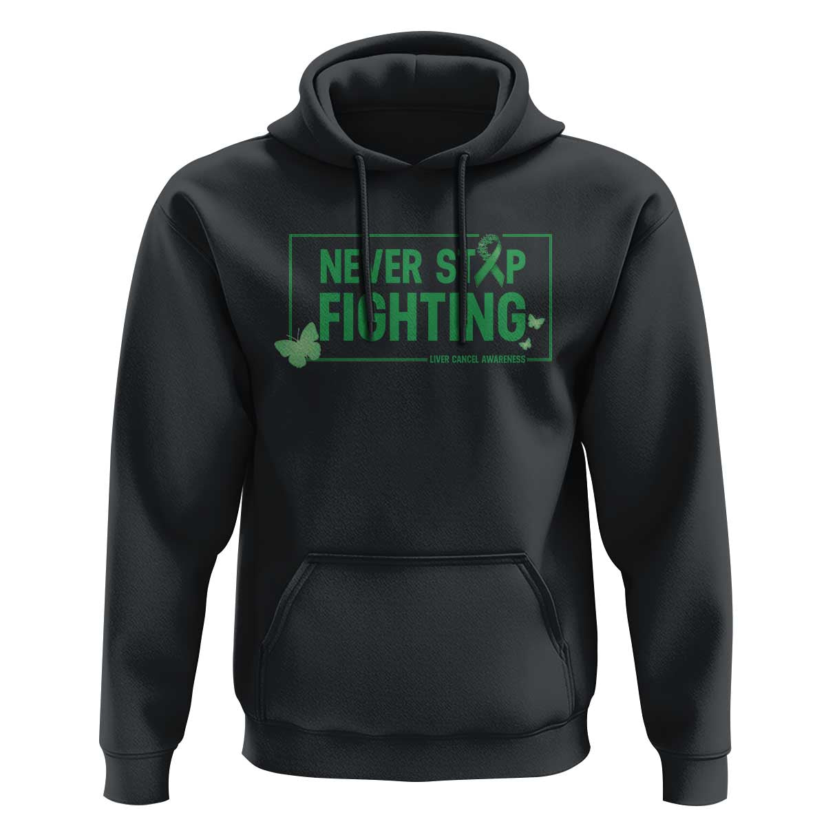 Liver Cancer Warrior Hoodie Never Stop Fighting Support Gift