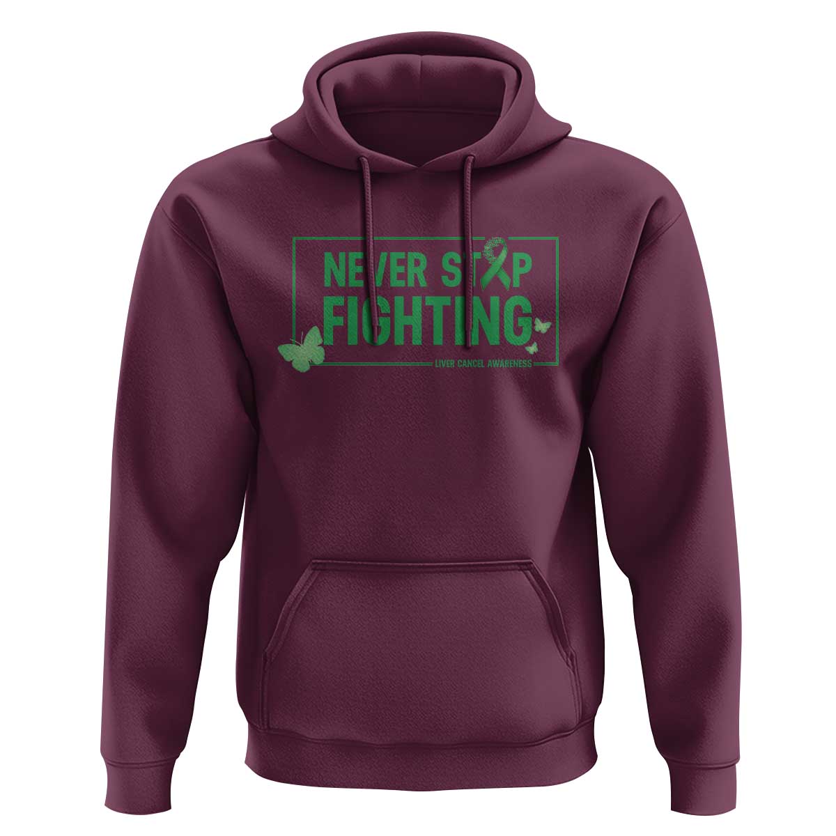 Liver Cancer Warrior Hoodie Never Stop Fighting Support Gift