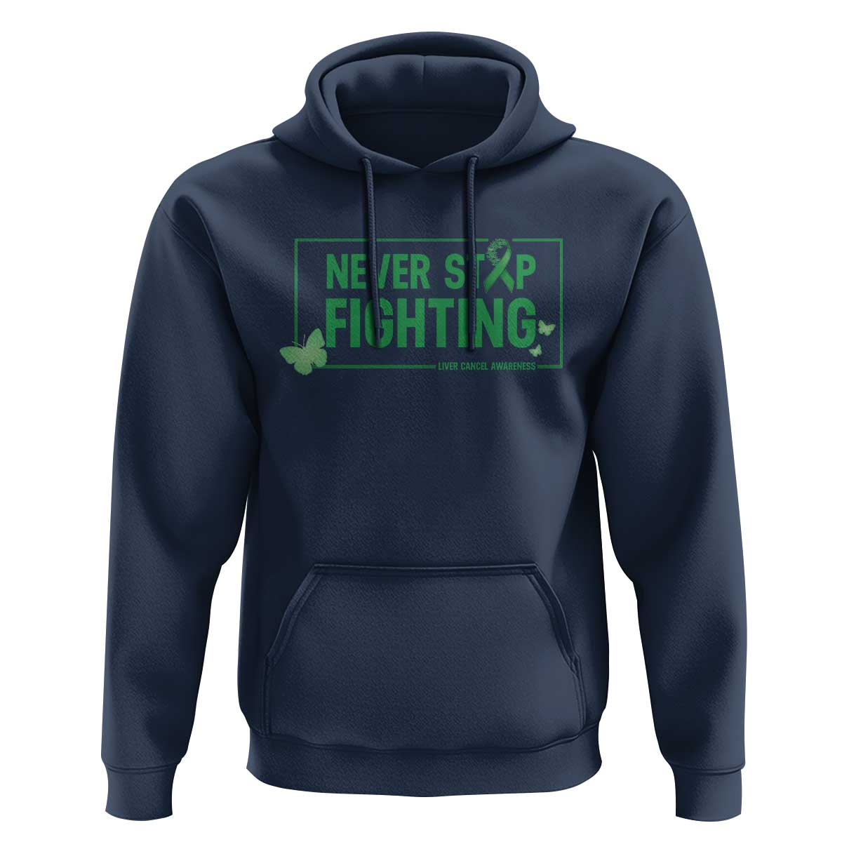 Liver Cancer Warrior Hoodie Never Stop Fighting Support Gift