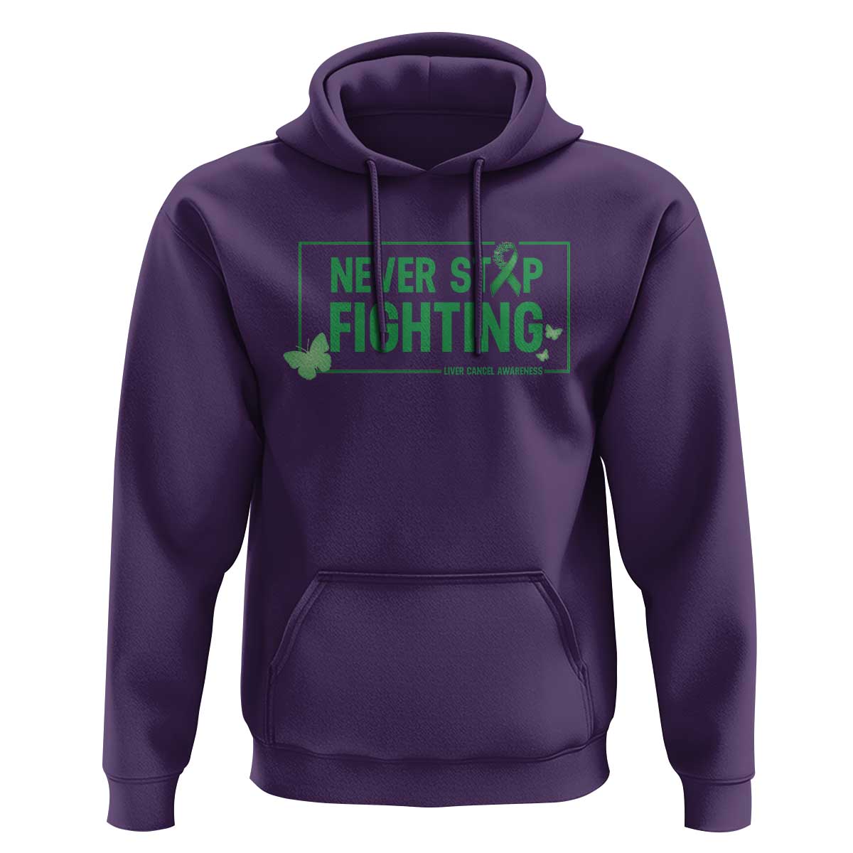 Liver Cancer Warrior Hoodie Never Stop Fighting Support Gift