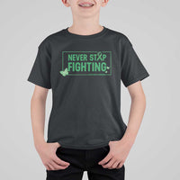 Liver Cancer Warrior T Shirt For Kid Never Stop Fighting Support Gift