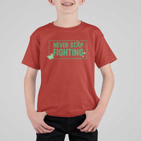Liver Cancer Warrior T Shirt For Kid Never Stop Fighting Support Gift
