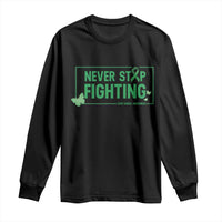 Liver Cancer Warrior Long Sleeve Shirt Never Stop Fighting Support Gift