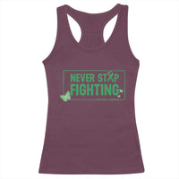 Liver Cancer Warrior Racerback Tank Top Never Stop Fighting Support Gift