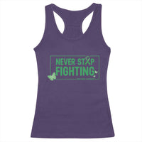 Liver Cancer Warrior Racerback Tank Top Never Stop Fighting Support Gift