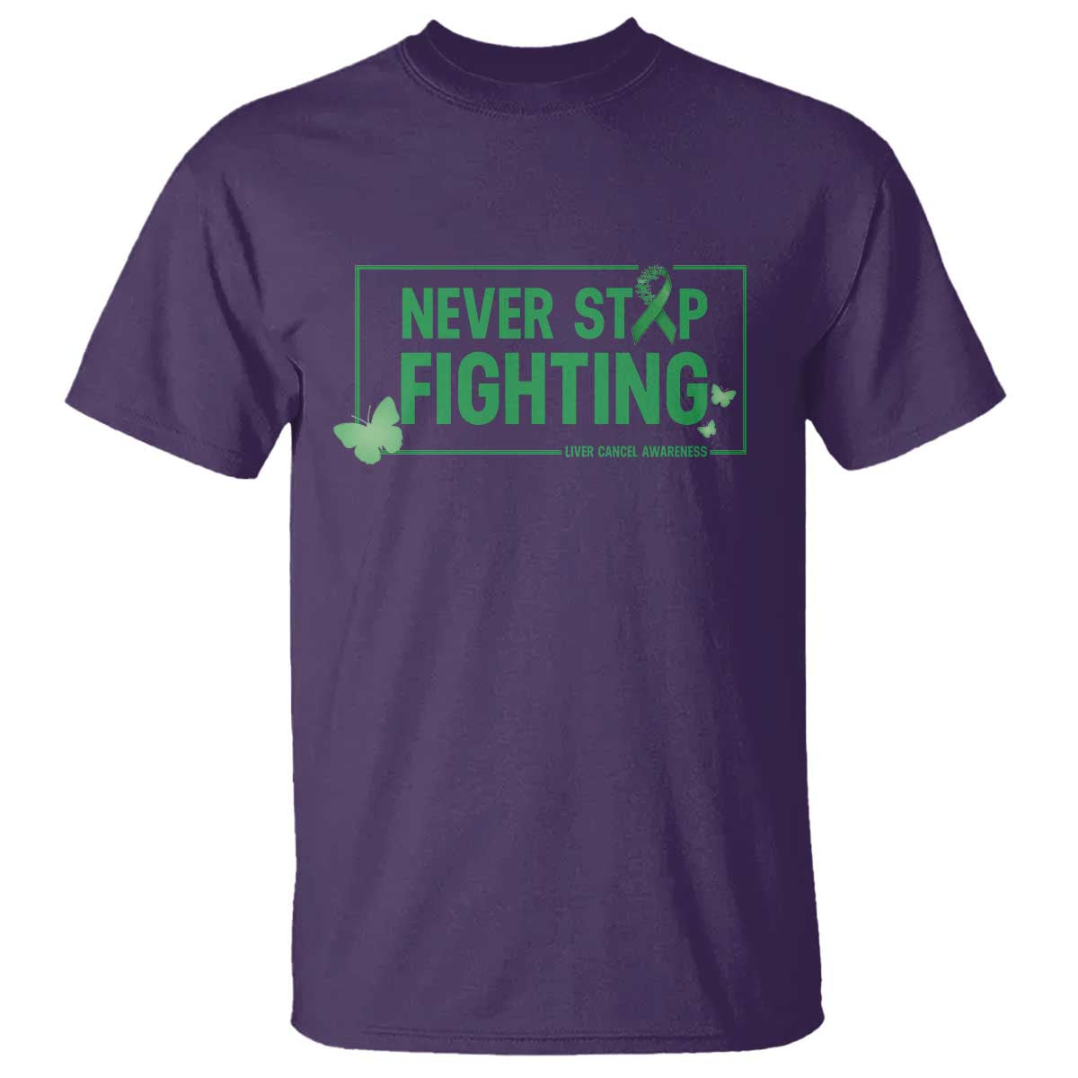 Liver Cancer Warrior T Shirt Never Stop Fighting Support Gift