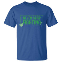 Liver Cancer Warrior T Shirt Never Stop Fighting Support Gift