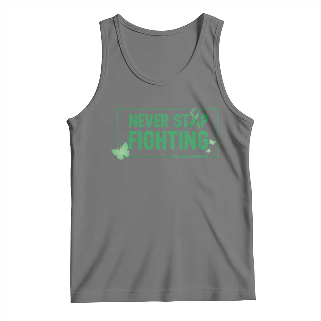 Liver Cancer Warrior Tank Top Never Stop Fighting Support Gift