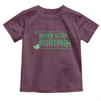 Liver Cancer Warrior Toddler T Shirt Never Stop Fighting Support Gift
