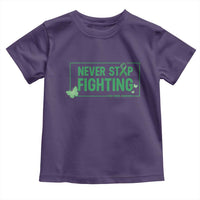 Liver Cancer Warrior Toddler T Shirt Never Stop Fighting Support Gift