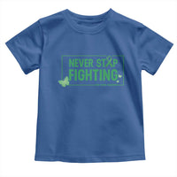 Liver Cancer Warrior Toddler T Shirt Never Stop Fighting Support Gift