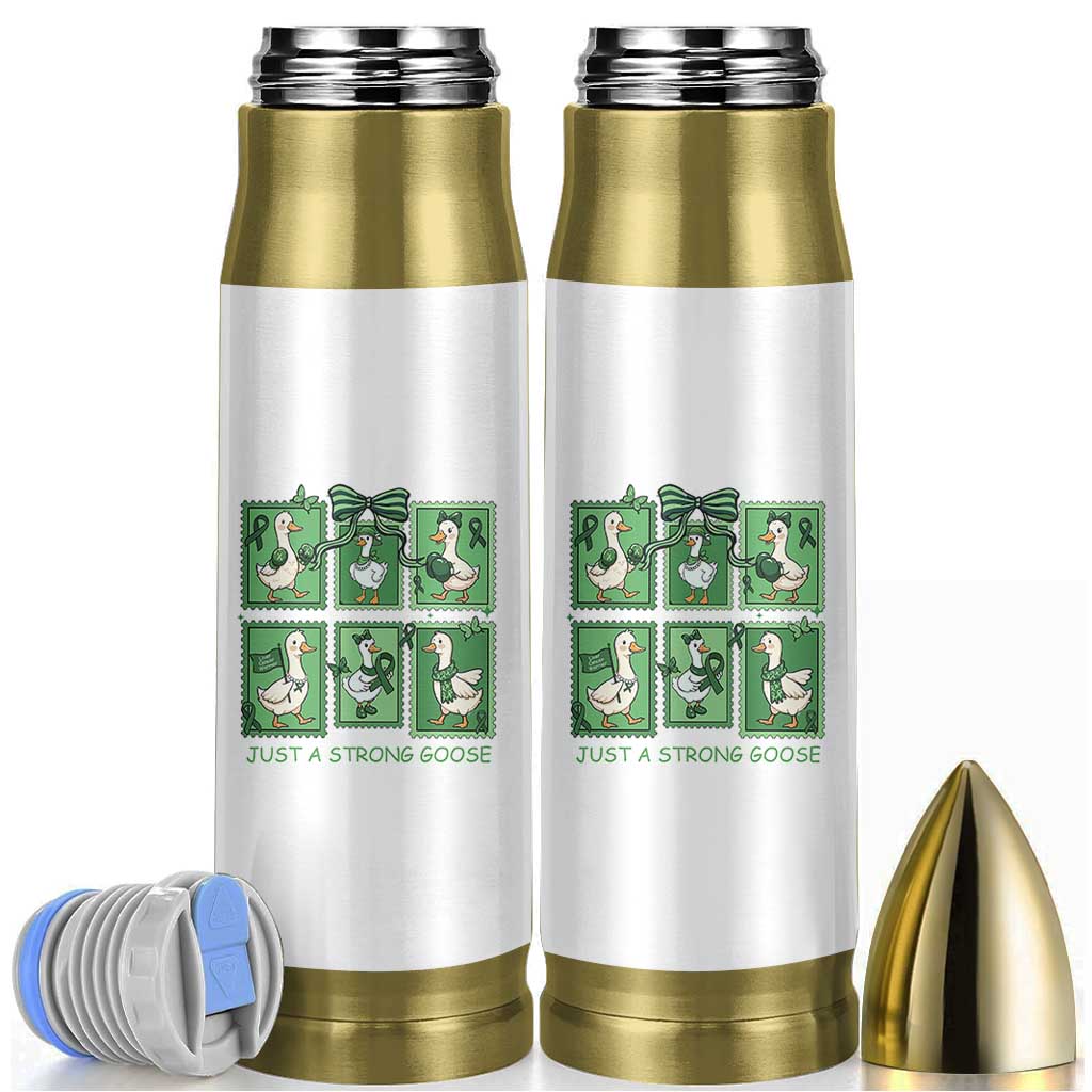 Funny Liver Cancer Warrior Support Gift Bullet Tumbler Just A Strong Goose
