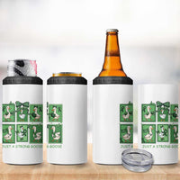 Funny Liver Cancer Warrior Support Gift 4 in 1 Can Cooler Tumbler Just A Strong Goose