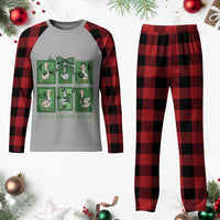 Funny Liver Cancer Warrior Support Gift Plaid Pajama Set Just A Strong Goose