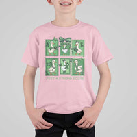 Funny Liver Cancer Warrior Support Gift T Shirt For Kid Just A Strong Goose