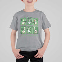 Funny Liver Cancer Warrior Support Gift T Shirt For Kid Just A Strong Goose