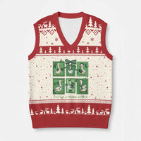 Funny Liver Cancer Warrior Support Gift V-Neck Knit Sweater Vest Just A Strong Goose