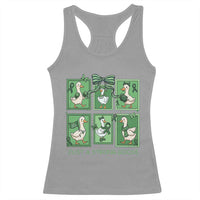 Funny Liver Cancer Warrior Support Gift Racerback Tank Top Just A Strong Goose