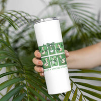Funny Liver Cancer Warrior Support Gift Skinny Tumbler Just A Strong Goose