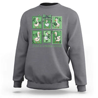 Funny Liver Cancer Warrior Support Gift Sweatshirt Just A Strong Goose