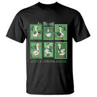 Funny Liver Cancer Warrior Support Gift T Shirt Just A Strong Goose