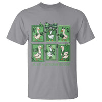 Funny Liver Cancer Warrior Support Gift T Shirt Just A Strong Goose