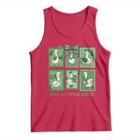 Funny Liver Cancer Warrior Support Gift Tank Top Just A Strong Goose