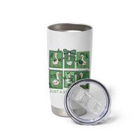 Funny Liver Cancer Warrior Support Gift Tumbler Cup Just A Strong Goose