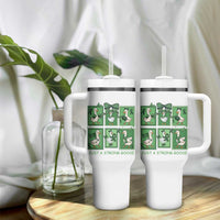 Funny Liver Cancer Warrior Support Gift Tumbler With Handle Just A Strong Goose